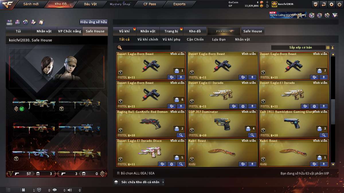shop acc cf uy tin gia re